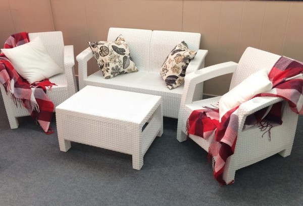 Комплект Yalta Terrace Set белый купить в Южно-Сахалинске