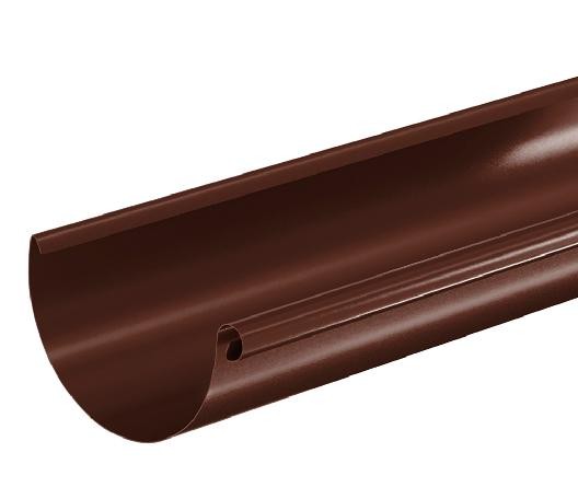 Водосток Aquasistem, система 150/100 - Водосточный желоб 3.00м RAL 8017 Коричневый купить в Южно-Сахалинске