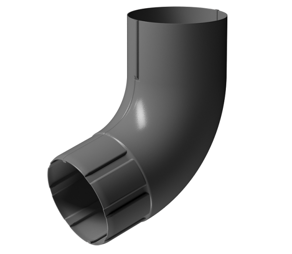 Колено 72° D90 Döcke STAL PREMIUM Графит, (RAL 7024) купить в Южно-Сахалинске