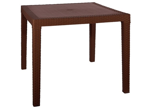 Стол квадратный FIJI Quatro Table Коричневый купить в Южно-Сахалинске