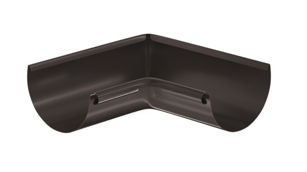 Водосток Aquasistem, система 125x90 - Угол желоба, внутренний 90° RR 32 Тёмно-Коричневый купить в Южно-Сахалинске