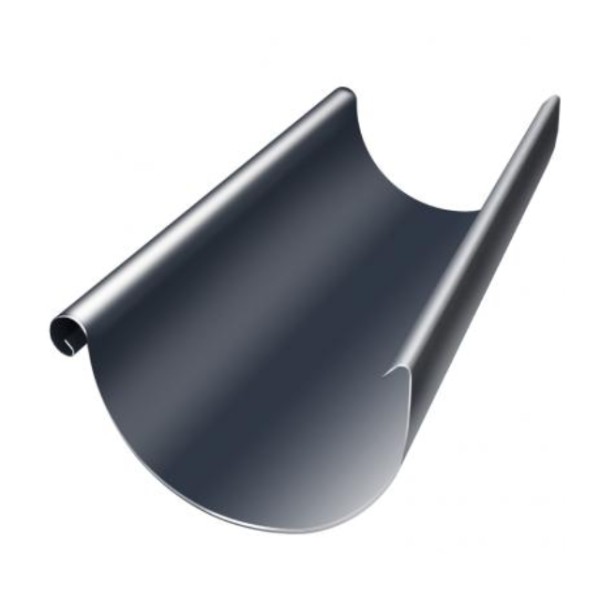 Водосток Grand Line 125x90 – Желоб 3м RAL 7024 купить в Южно-Сахалинске