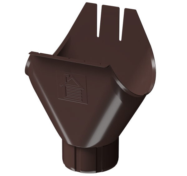 Воронка желоба D125 Döcke STAL PREMIUM Шоколад, (RAL 8019) купить в Южно-Сахалинске