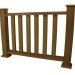 Ограждения из ДПК WOODVEX Кофе купить в Южно-Сахалинске