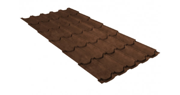 Металлочерепица квинта плюс 0,45 Safari Twincolor Brown купить в Южно-Сахалинске