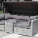 Диван-Трансформер AFINA плетеный из иск. ротанга AFM-320G Grey купить в Южно-Сахалинске