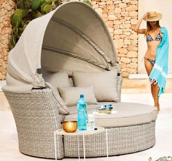 Диван-Трансформер AFINA плетеный из иск. ротанга AFM-325 Beige купить в Южно-Сахалинске