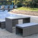 Диван-Трансформер AFINA плетеный из иск. ротанга S330G-W78 Grey купить в Южно-Сахалинске