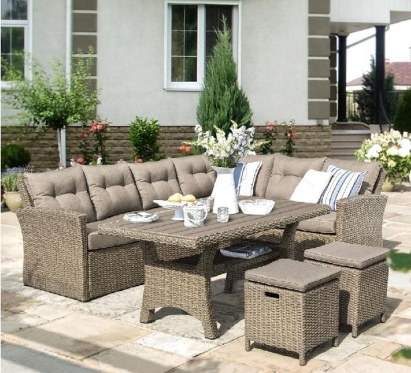 Комплект мебели AFINA плетеной из иск. ротанга AFM-307B Beige купить в Южно-Сахалинске