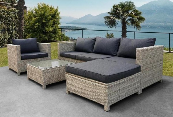 Комплект мебели AFINA плетеной из иск. ротанга YR821G Grey/Grey купить в Южно-Сахалинске