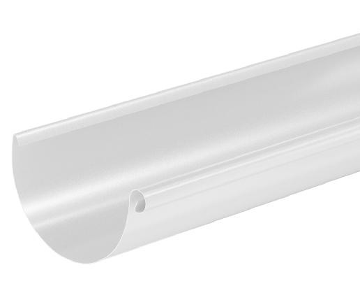 Водосток Aquasistem, система 125x90 - Водосточный желоб 3.00м RAL 9003 Белый купить в Южно-Сахалинске