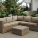 Комплект мебели AFINA плетеной из иск. ротанга YR825B Beige купить в Южно-Сахалинске
