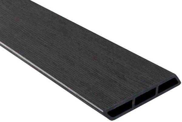 Доска Ромбус 3D ДПК Outdoor STORM BLACK черная купить в Южно-Сахалинске