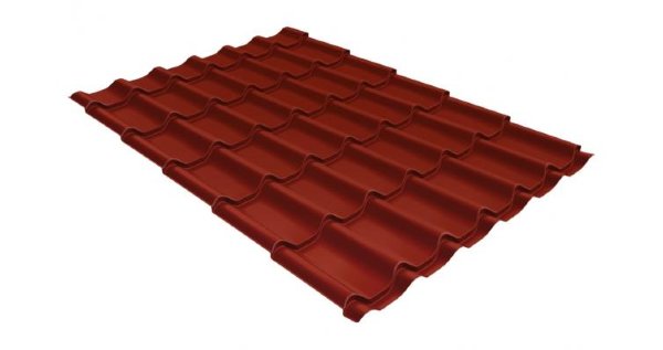 Металлочерепица классик GL 0,5 Velur20 RAL 3009 оксидно-красный купить в Южно-Сахалинске