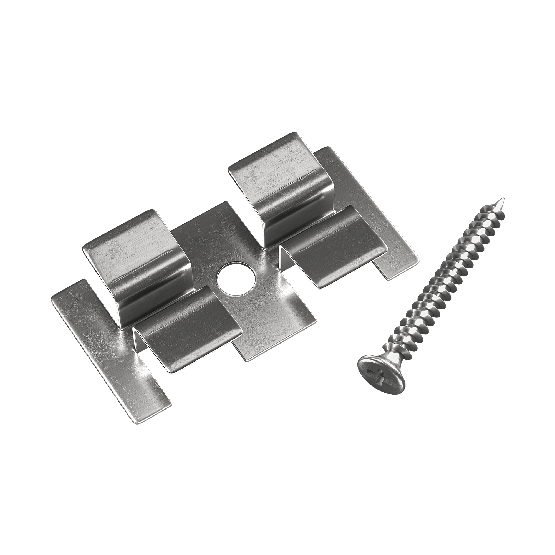 Клипса с саморезом, Grinder шовный монтаж 5 mm купить в Южно-Сахалинске