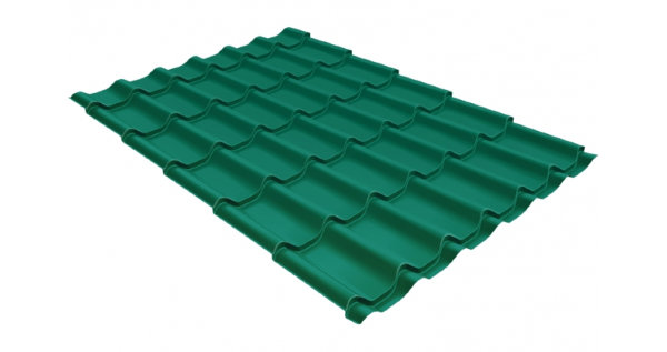 Металлочерепица классик 0,5 Satin RAL 5021 купить в Южно-Сахалинске