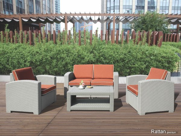 Уличные диваны и кресла коллекции Rattan Premium 4 купить в Южно-Сахалинске
