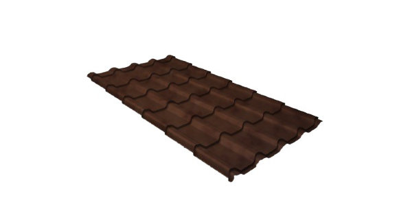 Металлочерепица камея 0,45 Safari Twincolor Brown купить в Южно-Сахалинске