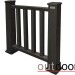 Ограждение из ДПК Outdoor Классик 3D STORM чёрный купить в Южно-Сахалинске