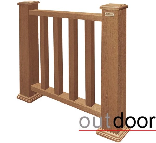 Ограждение из ДПК Outdoor Классик 3D STORM дуб купить в Южно-Сахалинске