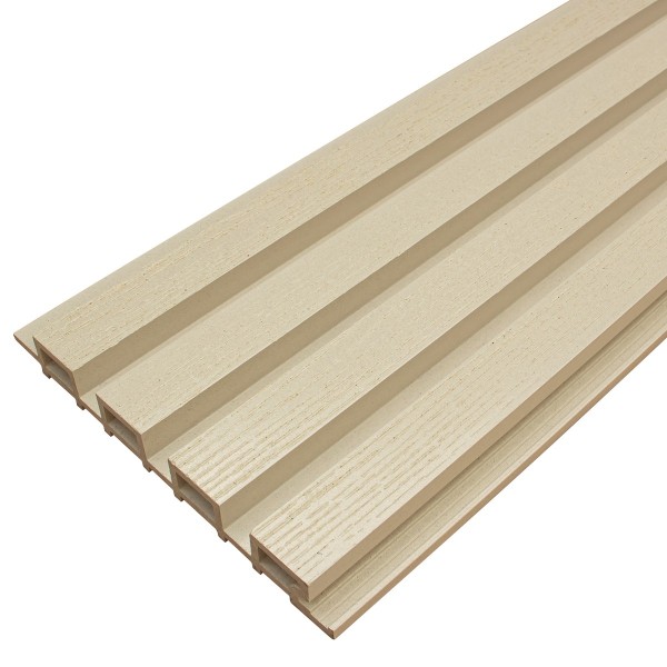 Фасадная доска из ДПК Faynag Wood Рейка Слоновая кость купить в Южно-Сахалинске