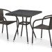 Комплект плетеной мебели AFINA из иск. ротанга T282BNT/Y137C-W53 Brown 2Pcs купить в Южно-Сахалинске