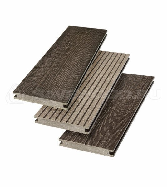 Террасная доска SW Fraxinus (R) полнотелая «SaveWood» Темно-коричневый купить в Южно-Сахалинске
