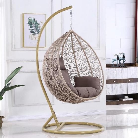 Кресло Подвесное из искусственного ротанга AFM-169A-LB Beige купить в Южно-Сахалинске