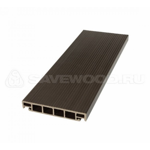 Террасная доска из ДПК SW-Salix «SaveWood» темно-коричневый купить в Южно-Сахалинске