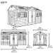 Сарай пластиковый LifeTime 15x8 DD купить в Южно-Сахалинске