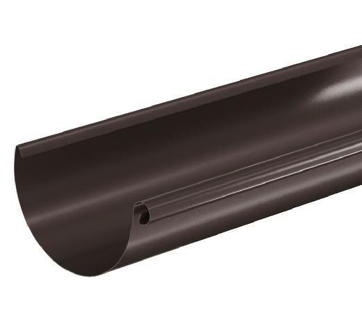 Водосток Aquasistem, система 150/100 - Водосточный желоб 3.00м RR 32 Тёмно Коричневый купить в Южно-Сахалинске