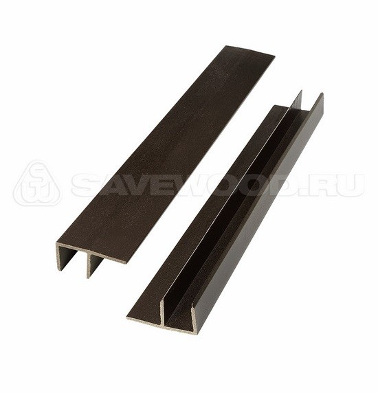 F-профиль ДПК Savewood – Тёмно-коричневый купить в Южно-Сахалинске