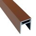 П-профиль Алюминиевый EasyDecking 35x25 Коричневый купить в Южно-Сахалинске