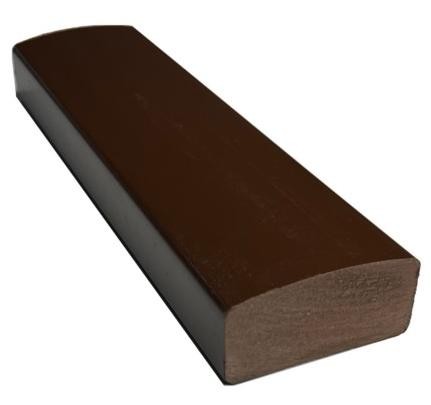 Лавочный брус Ecodecking Некст полнотелый глянцевый 70х35 шоколад купить в Южно-Сахалинске