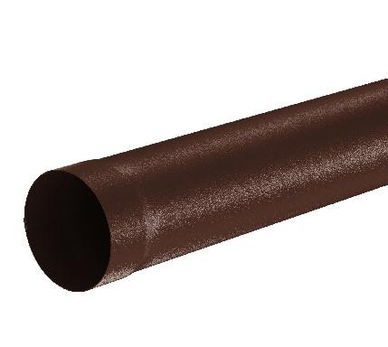 Водосток Aquasistem, Система 150/100 - Труба водосточная 1.00м RAL 8017 Коричневый matt купить в Южно-Сахалинске