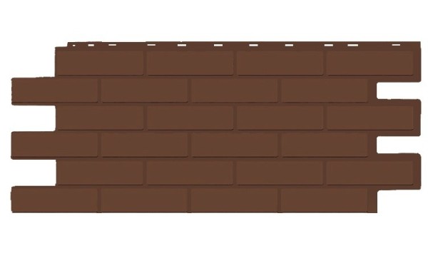 Фасадная панель T-Siding Кирпич Модерн Эко Браун купить в Южно-Сахалинске