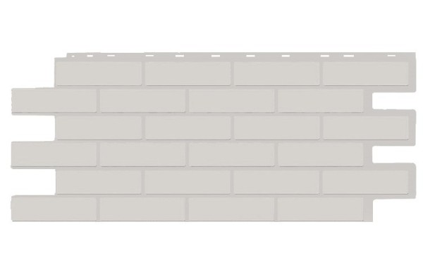 Фасадная панель T-Siding Кирпич Модерн Эко Уайт купить в Южно-Сахалинске